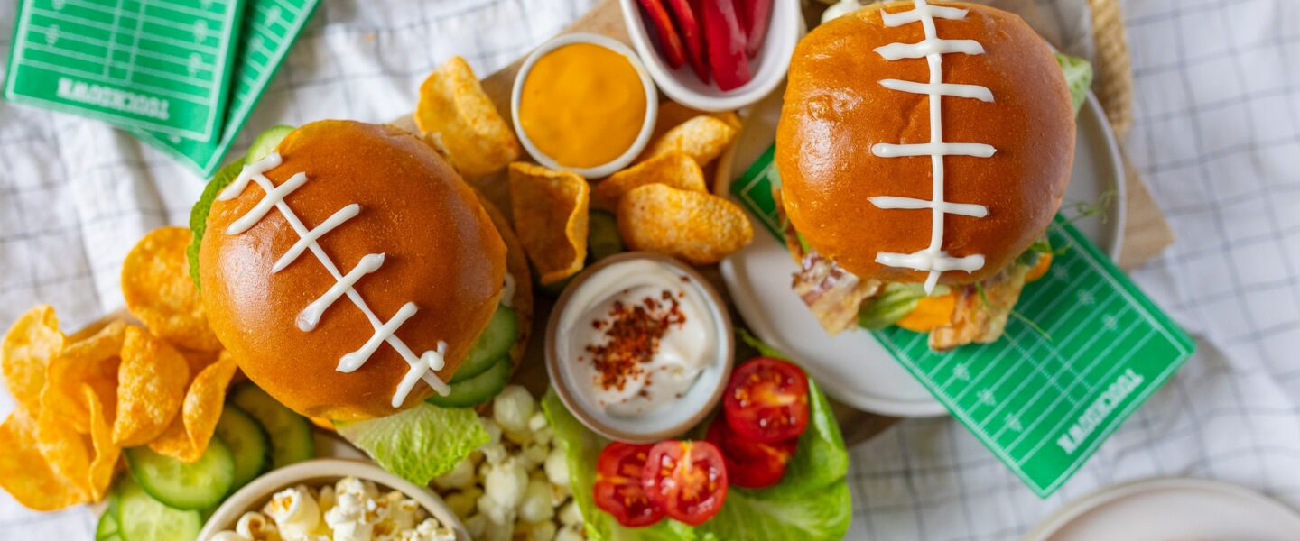 Ölz Brioche Burger Brötle zum Superbowl