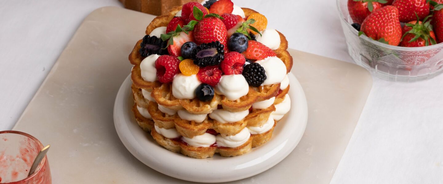 Ölz Herzwaffel  Waffeltorte Muttertag