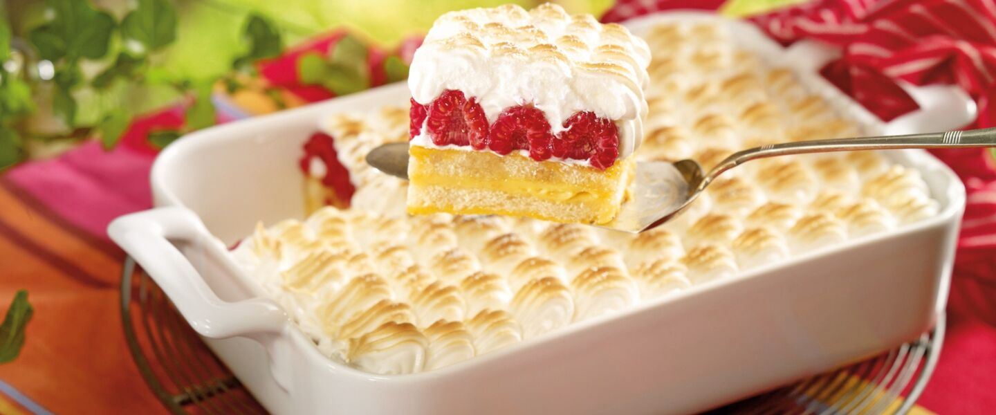 Ölz Butter Toast Scheiterhaufen mit Himbeeren