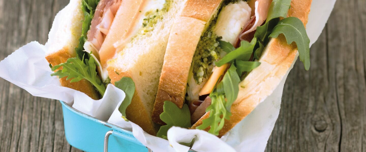 Ölz Super Soft Sandwich mit Prosciutto, Melone und Rucola