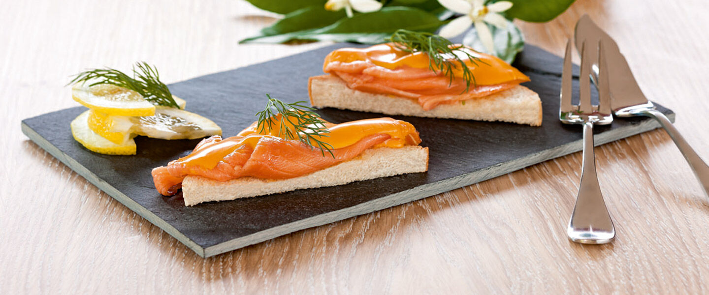 Ölz Butter Toast Atlantik-Häppchen als köstliche Vorspeise