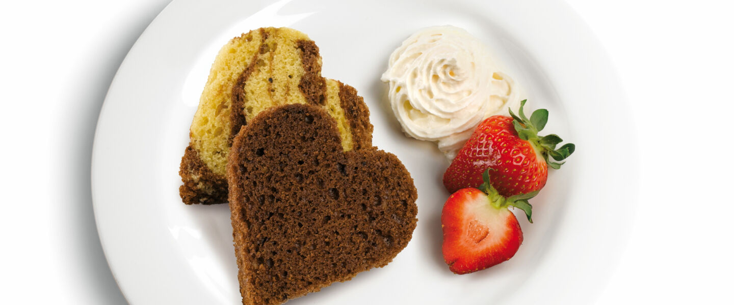 Ölz Marmorkuchen Muttertagsherzen