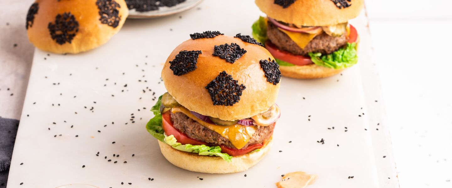 Ölz Brioche Burger Brötle - Fußball Cheese Burger