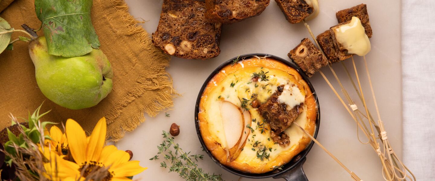 Ölz Früchtebrot mit Käse & frischer Birne