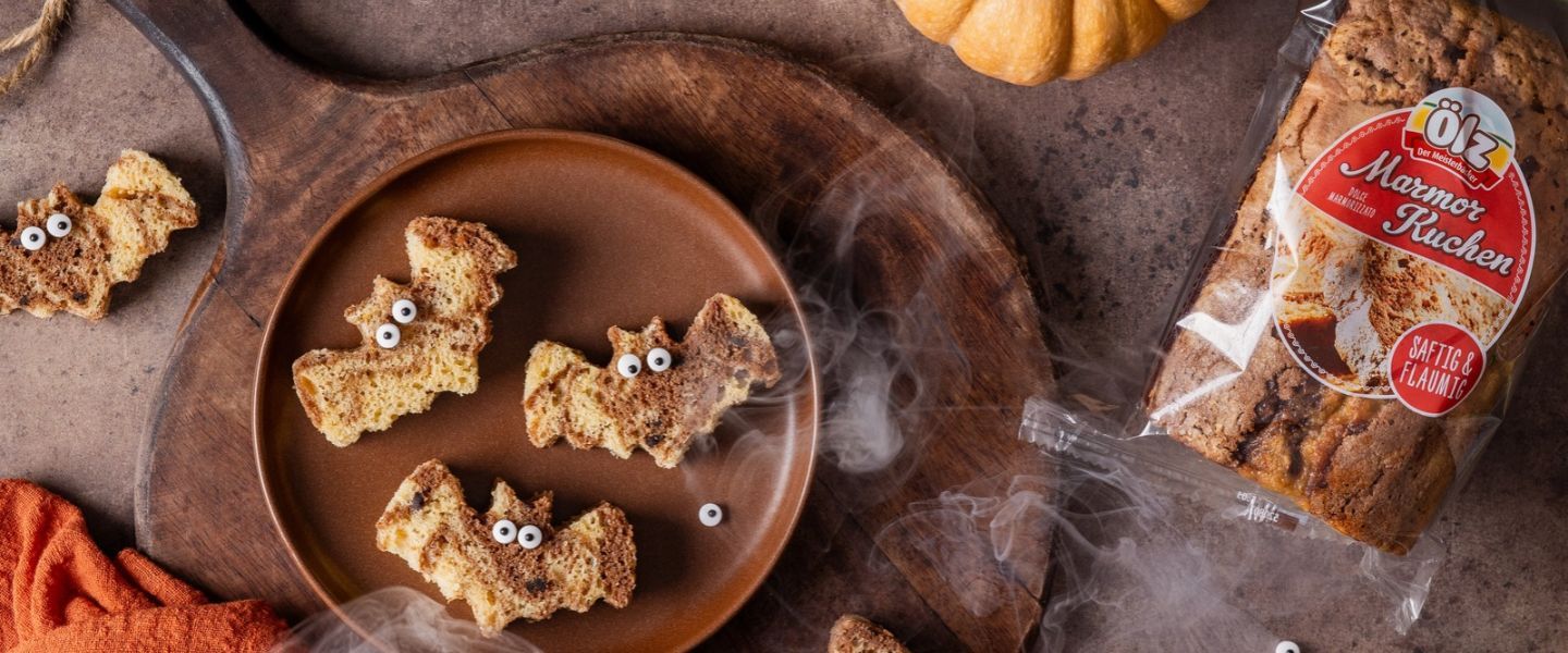 Marmor Kuchen_Halloween Fledermaeuse