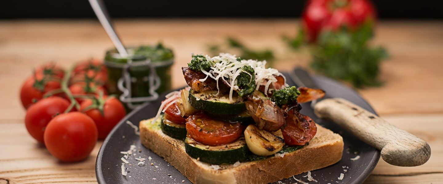 Ölz Riesen Toast mit gegrilltem Gemüse