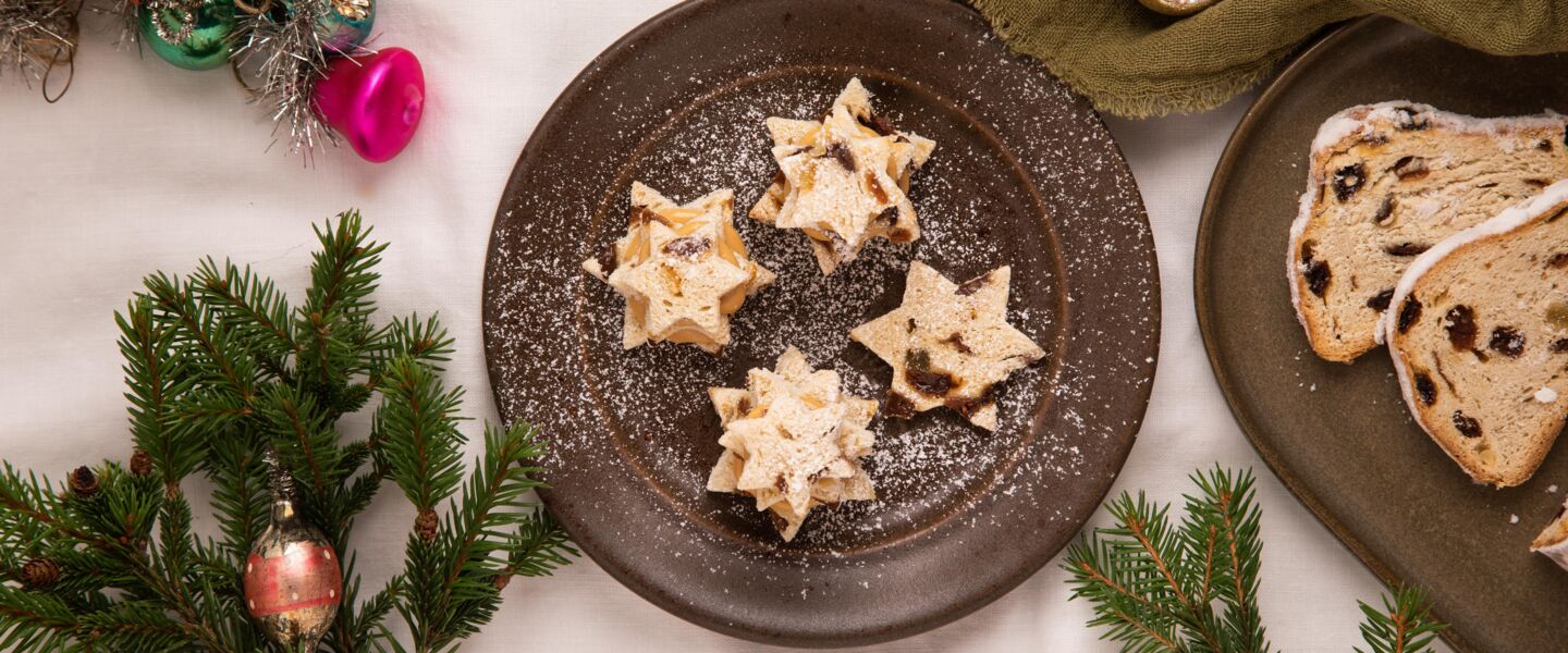 Ölz Winter Stollen Sternkekse