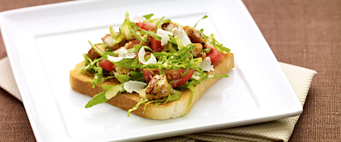 Ölz Sandwich Toast als Ceasar Salad