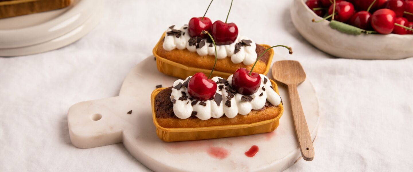 Ölz Mini Marmor Kuchen mit Schwarzwälder Kirschtopping