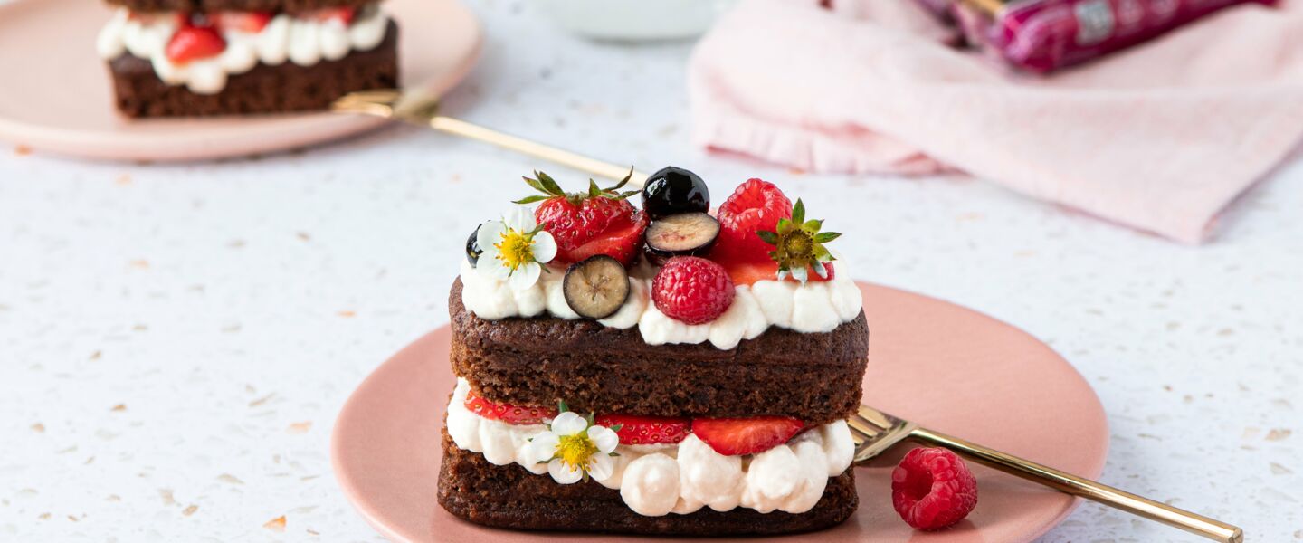 Ölz Schoko Küchlein Rezept mit Mascarpone Creme &amp; Beeren - Rudolf Ölz ...