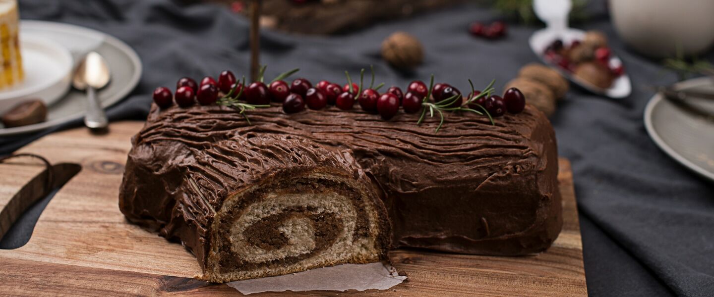 Ölz Nuss Stollen als Baumkuchen