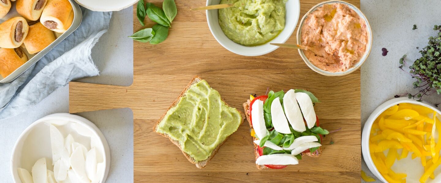 Ölz Vollkorn Soft Sandwich als Rainbow Sandwich Picknick
