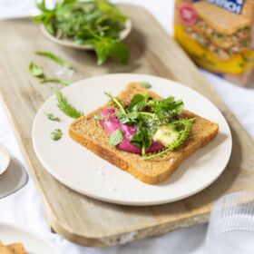 Ölz Farmer Soft Sandiwch mit Rote Rüben Hummus Ölz Farmer Soft Sandiwch mit Rote Rüben Hummus