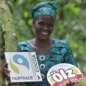 Kakaobäuerin Victorienne Fle FAIRTRADE