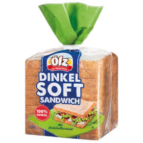 Dinkel Soft Sandwich375g