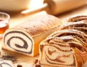 Ölz Meisterbäcker Mohnstollen und Nussstrudel