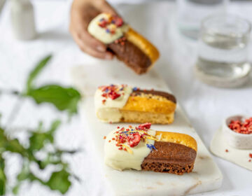 Ölz Mini Marmor Kuchen mit Schokoladen Überzug_quer
