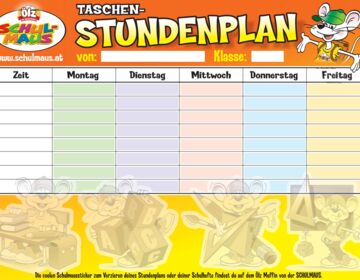 Ölz SCHULMAUS Stundenplan - Ölz Meisterbäcker