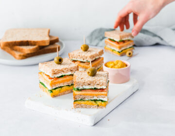 Vollkorn Soft Sandwich als veganes Finger Food