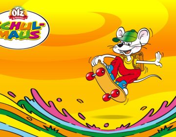 Ölz SCHULMAUS Skateboard orange - Ölz Meisterbäcker