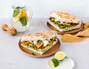 Ölz Fladenbrot mit Grillgemüse