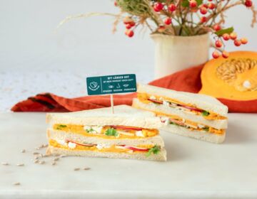 Ölz Super Soft Sandwich mit Kürbis-Hummus