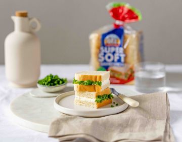 Ölz Super Soft Sandwich "Tramezzini" mit Frischkäse & frischem Schnittlauch