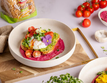 Dinkelbrot mit pochierten Ei-1