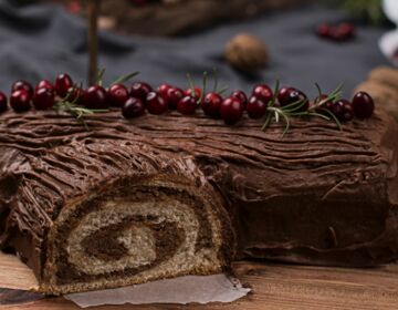 Ölz Nuss Stollen als Baumkuchen