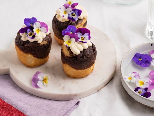 Ölz Marmor Muffin Rezept: Muffins mit Vanillecreme - Rudolf Ölz ...